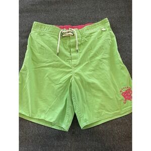 VTG RALPH LAUREN Polo Swimwear Men's XL Shorts Mesh Lined Pockets Neon Pink